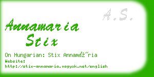 annamaria stix business card